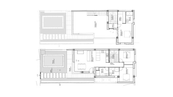 Villa floor plan, 3 bedrooms in Azure Breeze Golf Resort No. 5 (2D)